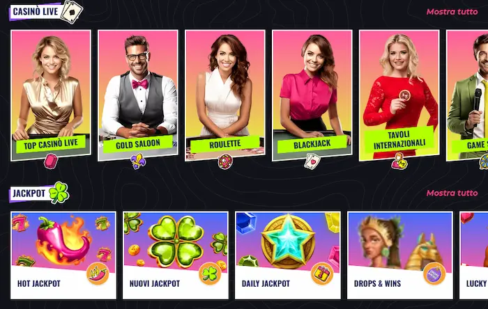 Lunubet Casino giochi